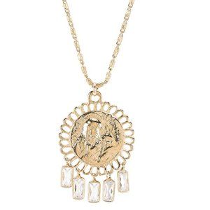 Lili Claspe Baguette Coin Necklace